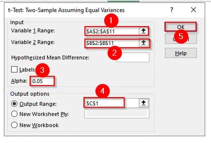 Perform a Two-Sample T Test in Excel With the Data Analysis ToolPak