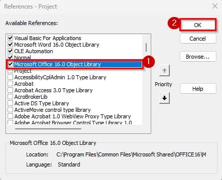 Importing an Excel List into a Word Drop-Down Using VBA