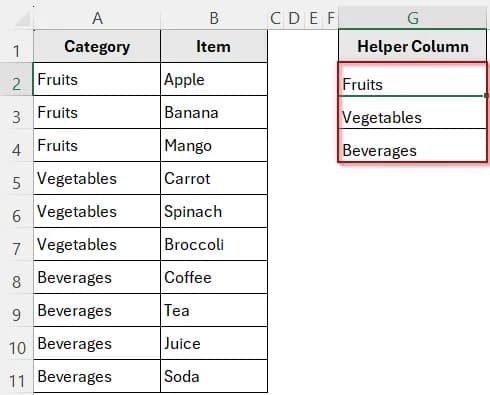 Create Dependent Drop-downs with XLOOKUP