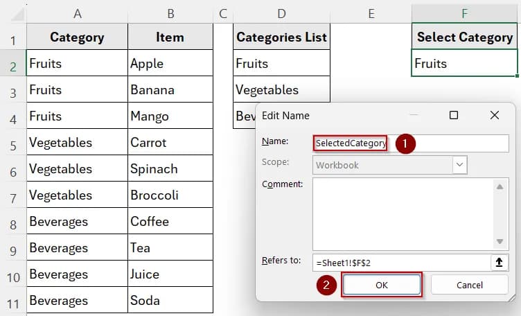 Create a Dependent Drop-Down That Updates Automatically