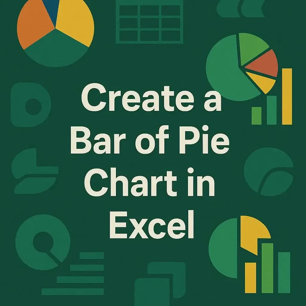 How to Create a Bar of Pie Chart in Excel (with Easy Steps)