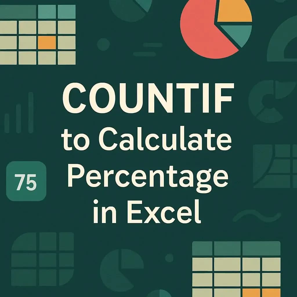 How to Use COUNTIF Function to Calculate Percentage in Excel