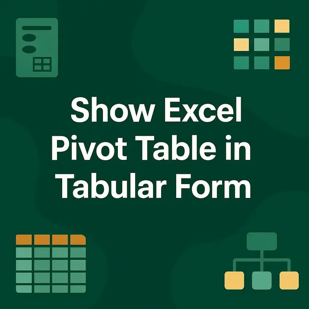 How to Show Excel Pivot Table in Tabular Form (3 Methods)