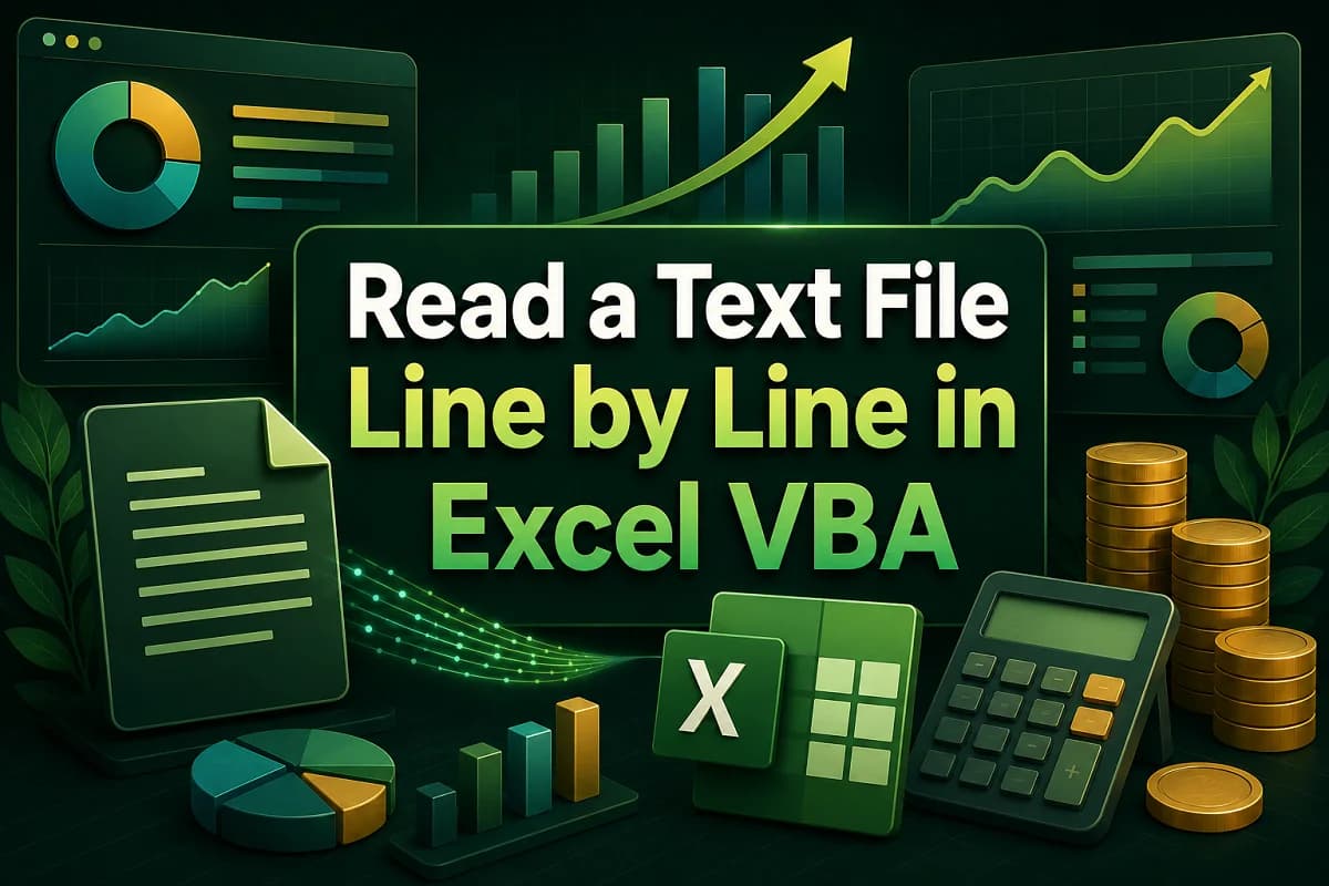How to Read a Text File Line by Line in Excel VBA (4 Methods)