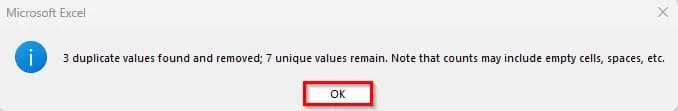 Find and Clean Duplicate Rows Using the Remove Duplicates Tool