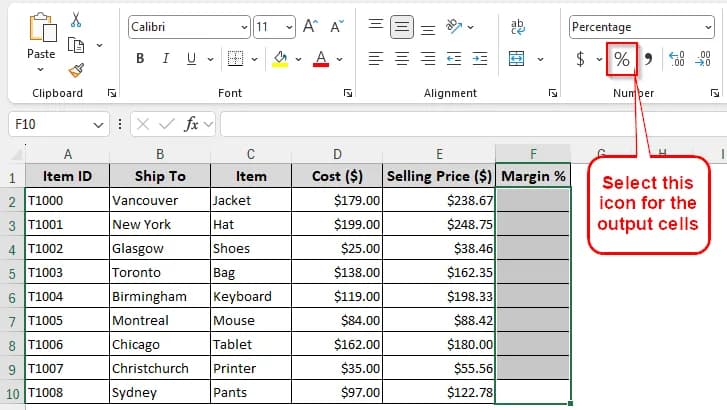 What is Margin Percentage?