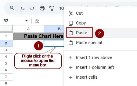 Copy a Chart from One Sheet to Another Sheet