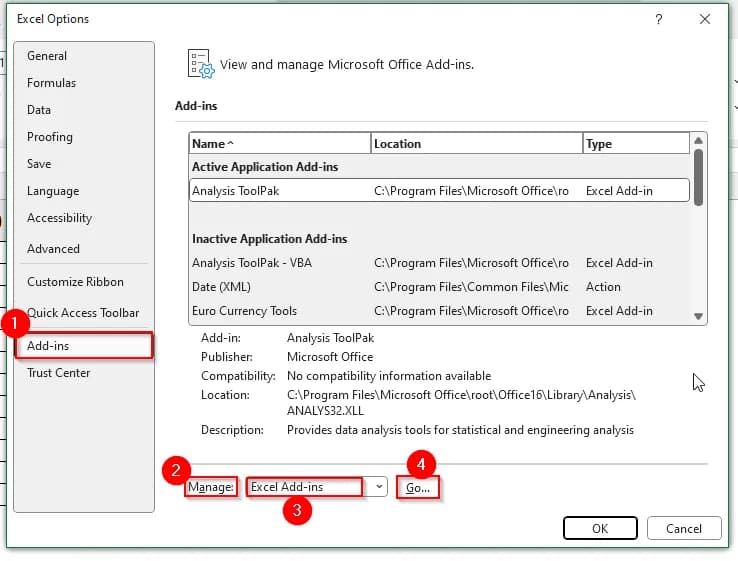 Use the Data Analysis ToolPak to Perform Descriptive Statistics in Excel