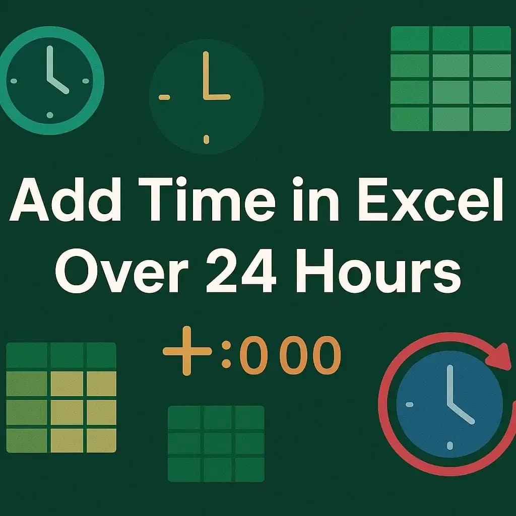 How to Add Time in Excel Over 24 Hours (2 Suitable Ways)