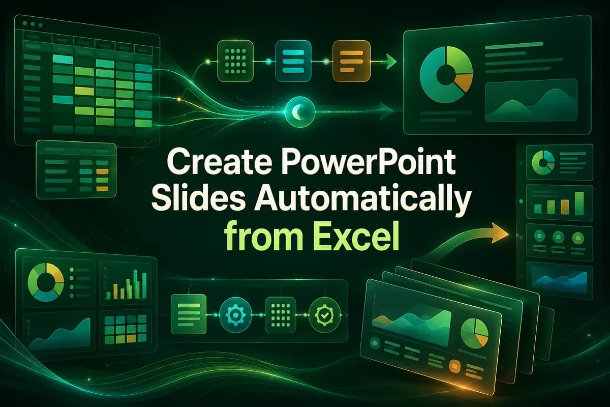 How to Create PowerPoint Slides Automatically from Excel