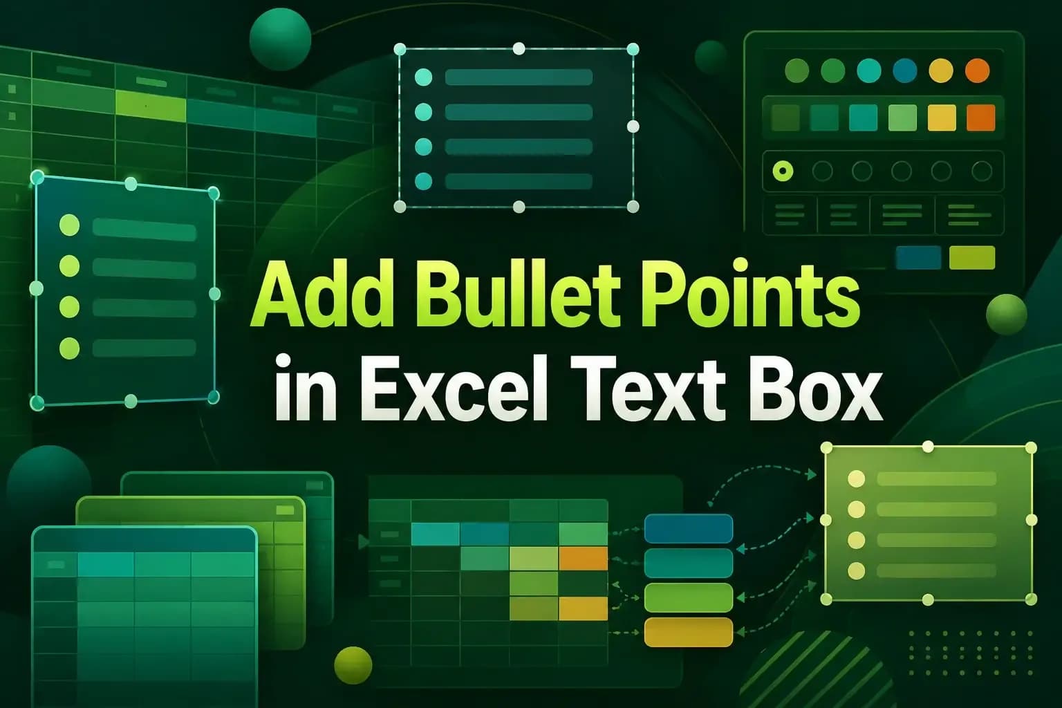 How to Add Bullet Points in Excel Text Box (4 Simple Ways)