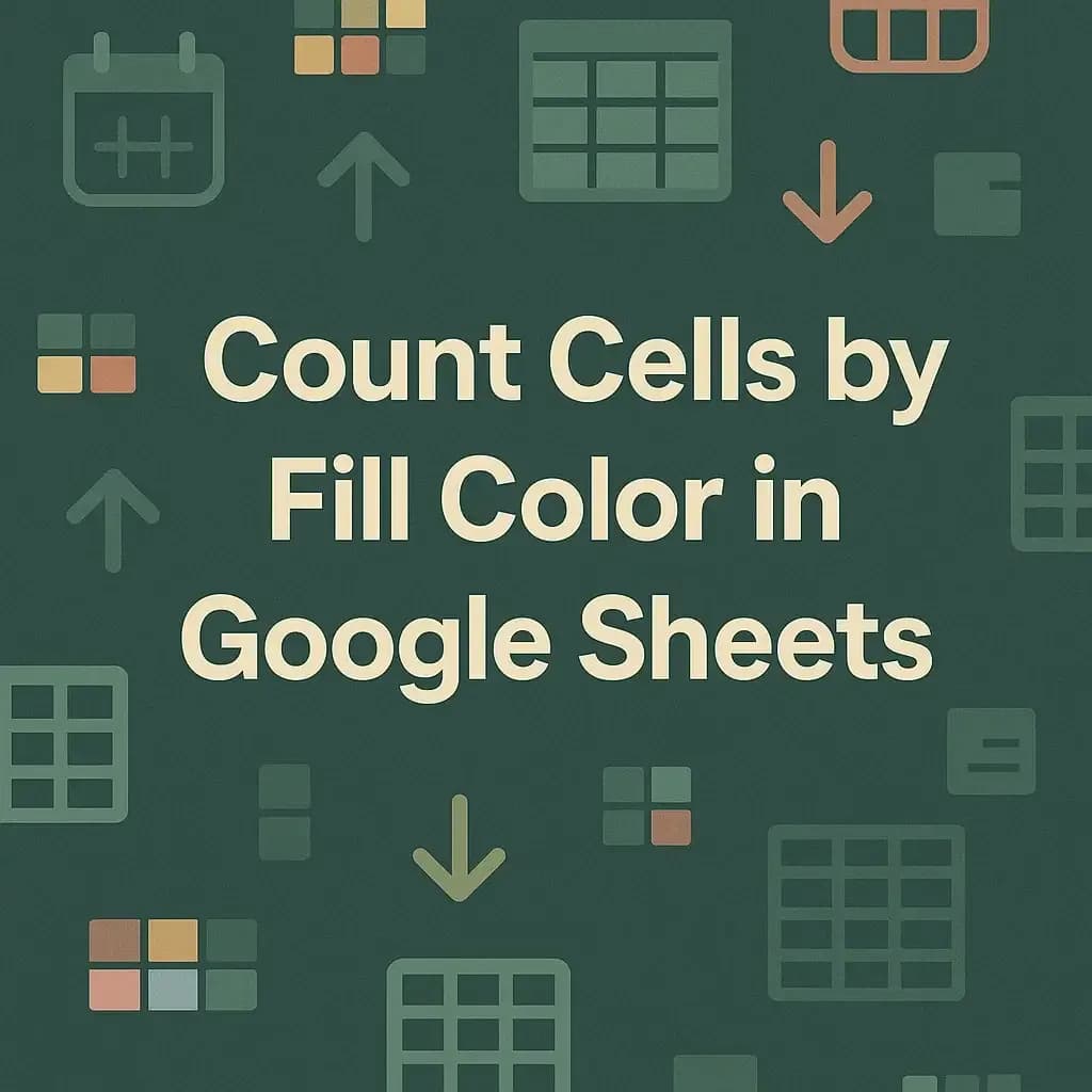 COUNTIF to Count Cells by Fill Color in Google Sheets (2 Ways)