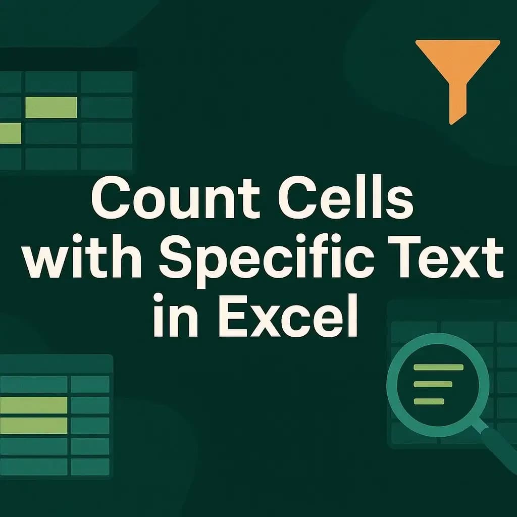 How to Count Cells with Specific Text in Excel (7 Easy Ways)