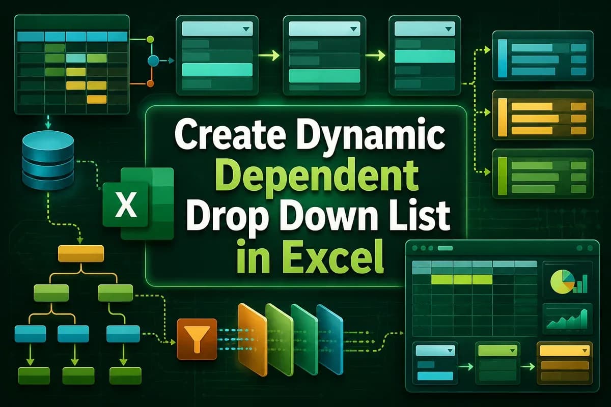 How to Create a Dynamic Dependent Drop Down List in Excel