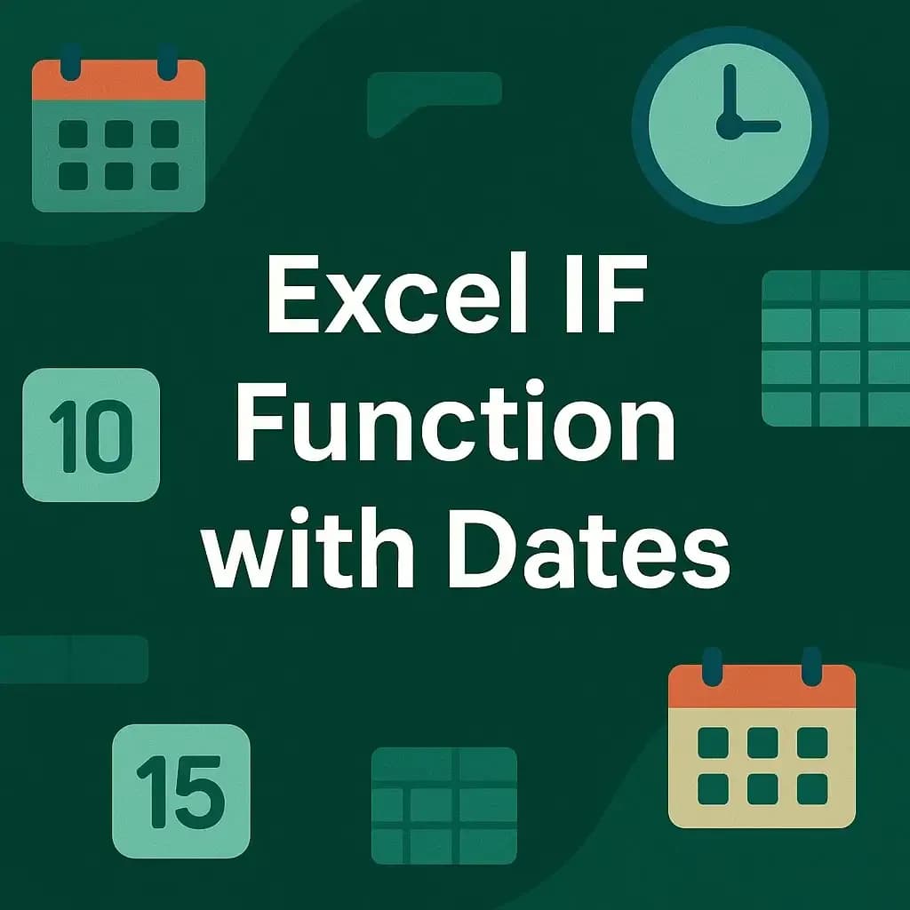 How to Use IF Function with Dates in Excel (4 Examples)