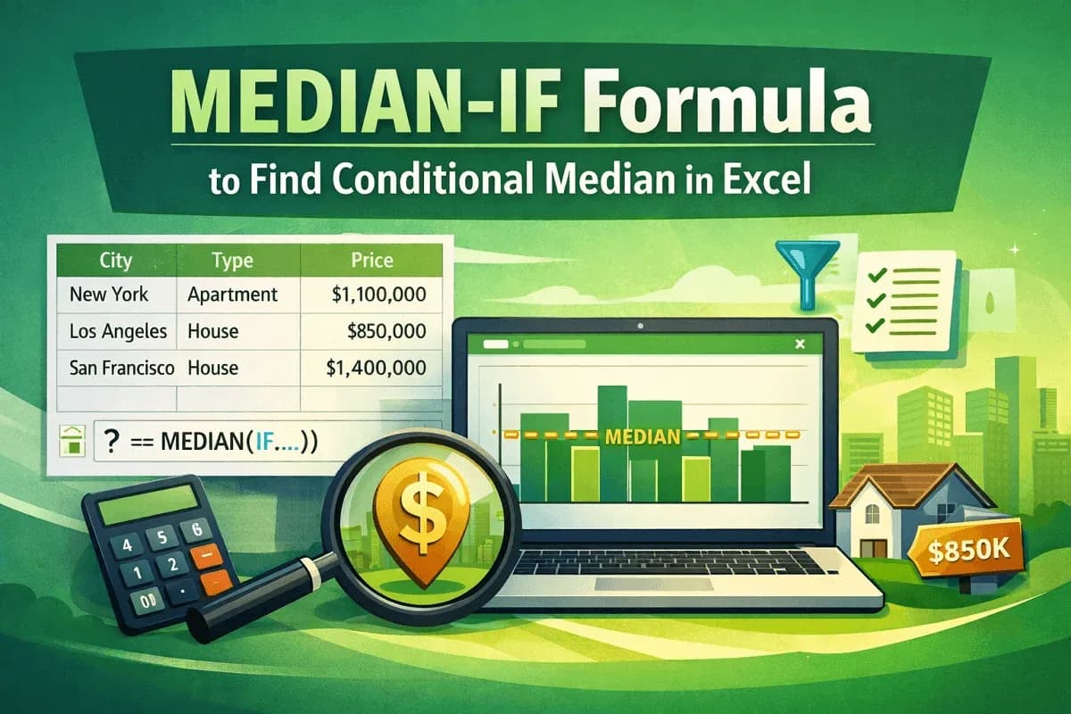 MEDIAN-IF Formula to Find Conditional Median in Excel