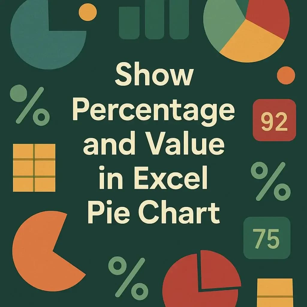 How to Show Percentage and Value in Excel Pie Chart