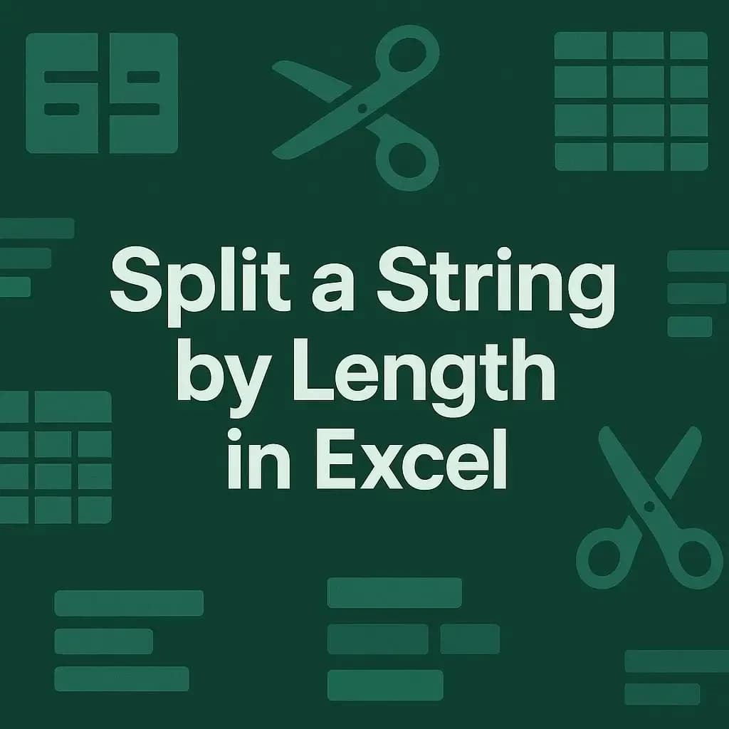 How to Split a String by Length in Excel (4 Different Ways)