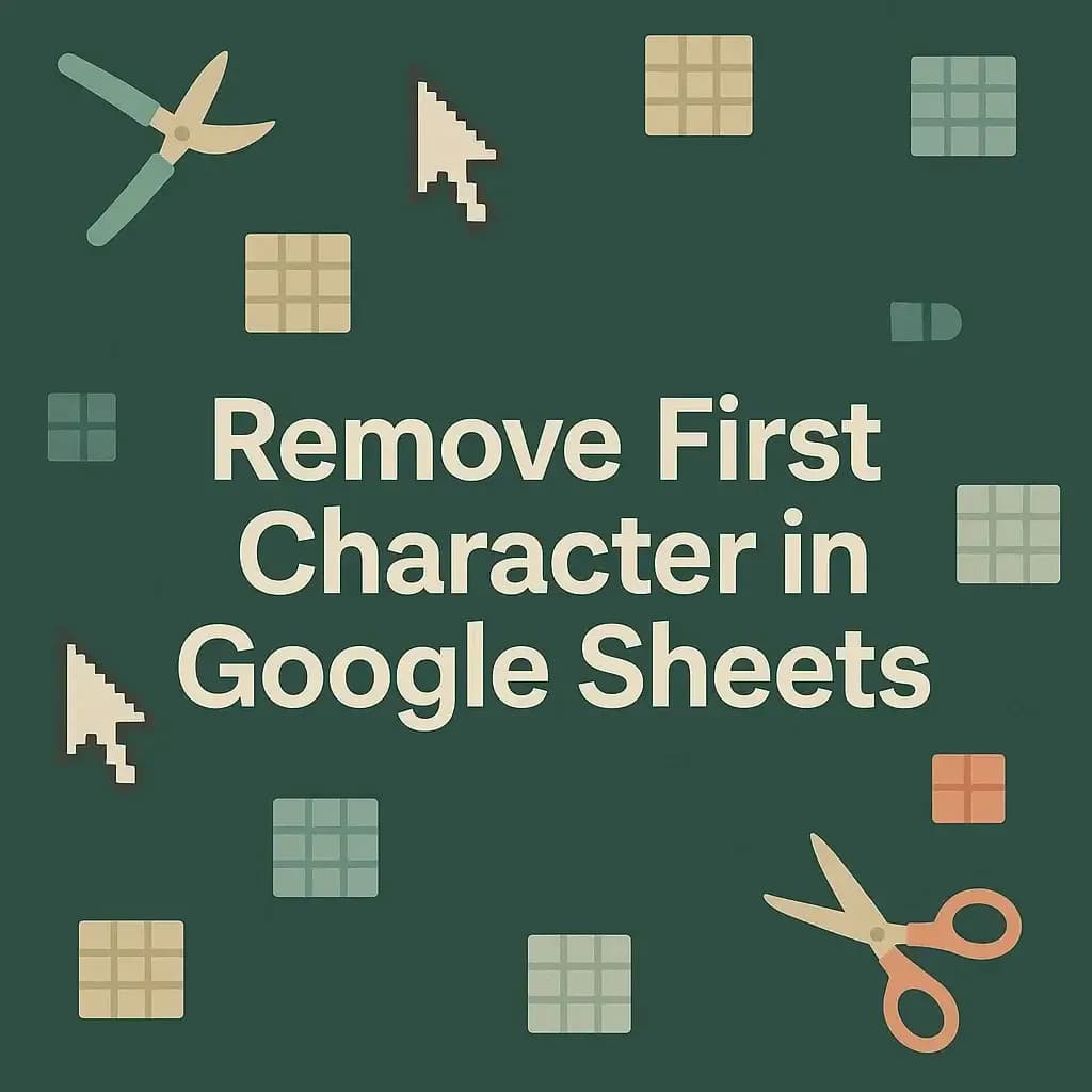 How to Remove the First Character in Google Sheets (4 Formulas)