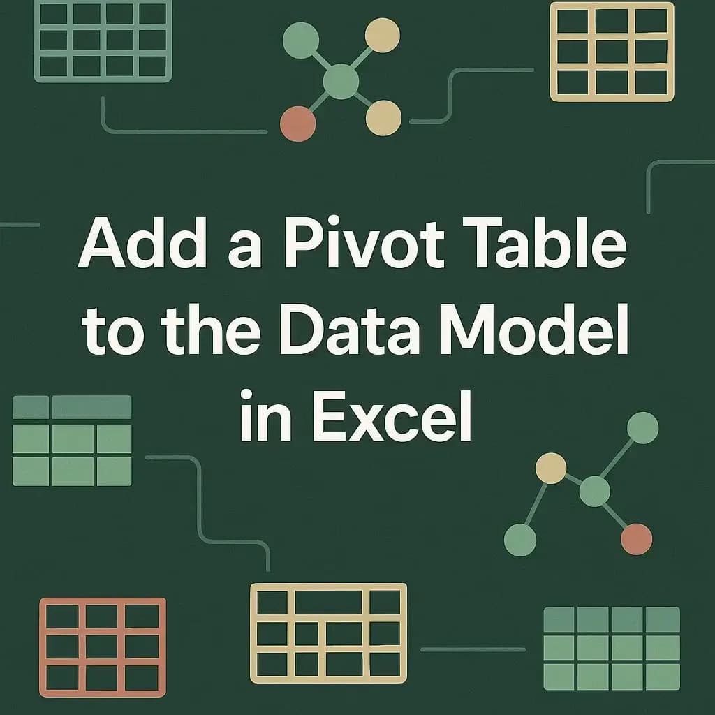 How to Add a Pivot Table to the Data Model in Excel (2 Methods)
