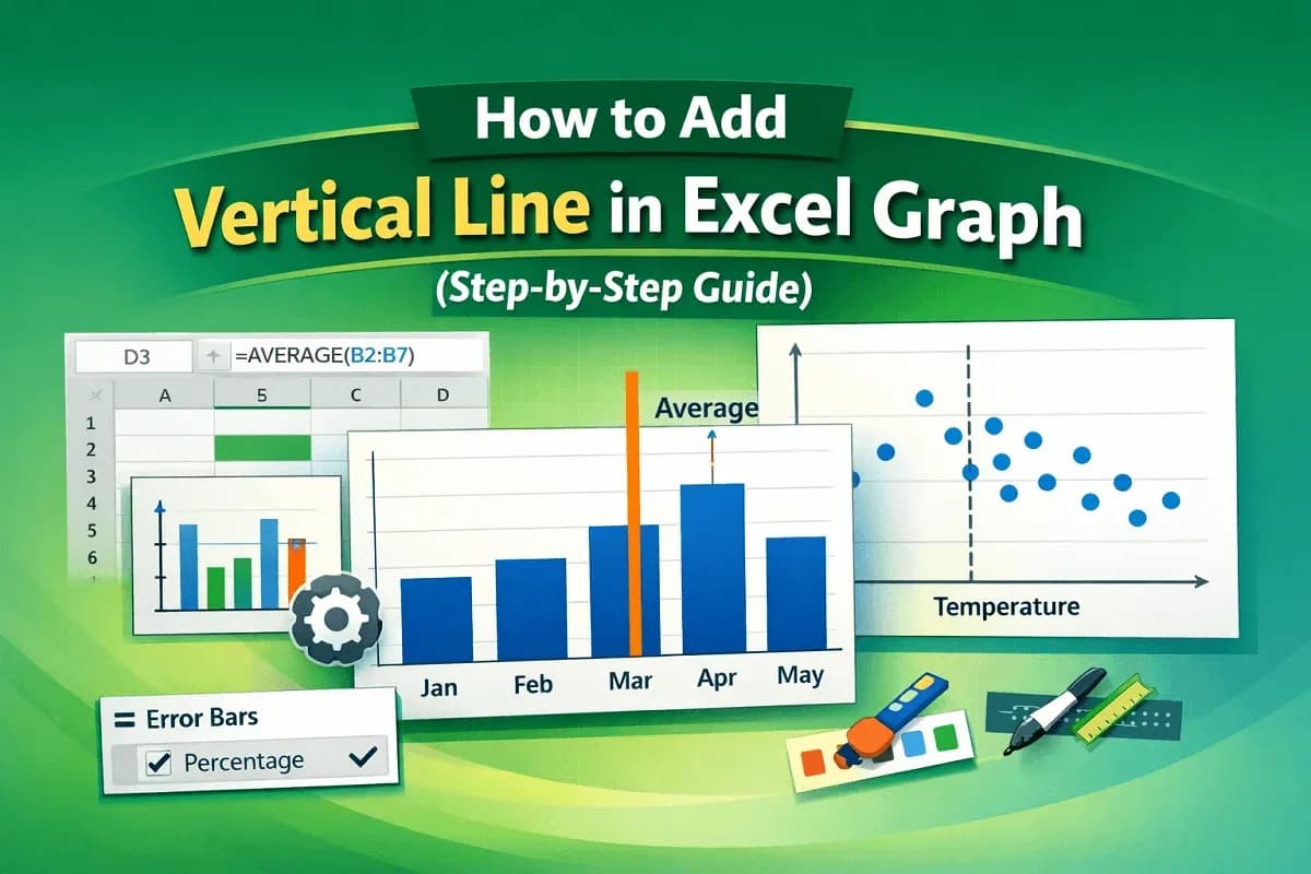 How to Add Vertical Line in Excel Graph (Step-by-Step Guide)
