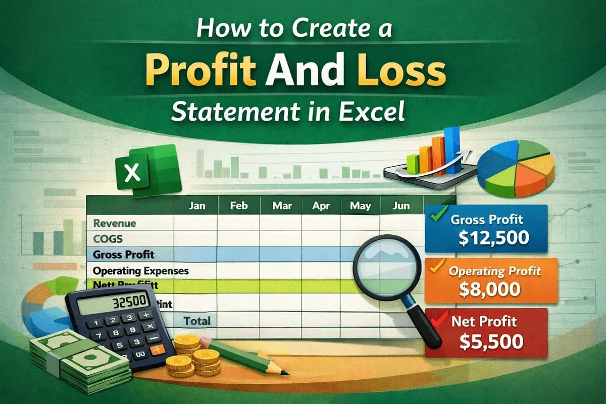 How to Create a Profit And Loss Statement in Excel
