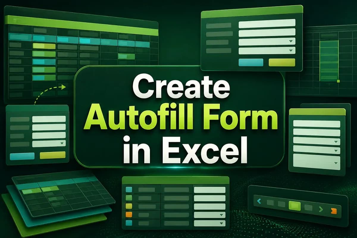 How to Create an Autofill Form in Excel (with Detailed Steps)