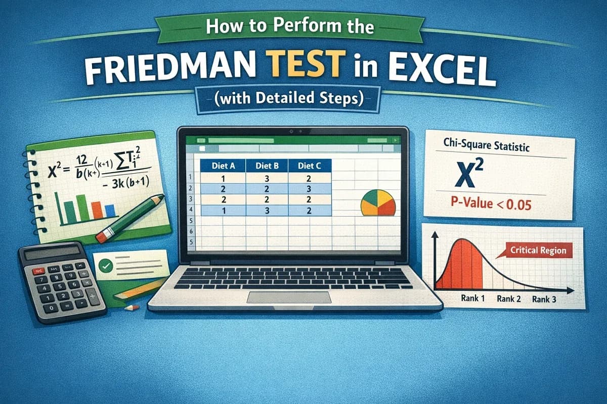 How to Perform the Friedman Test in Excel (with Detailed Steps)