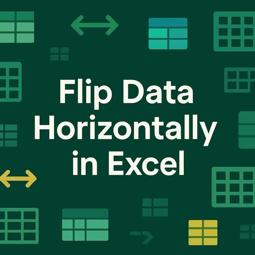 How to Flip Data Horizontally in Excel (4 Suitable Methods)