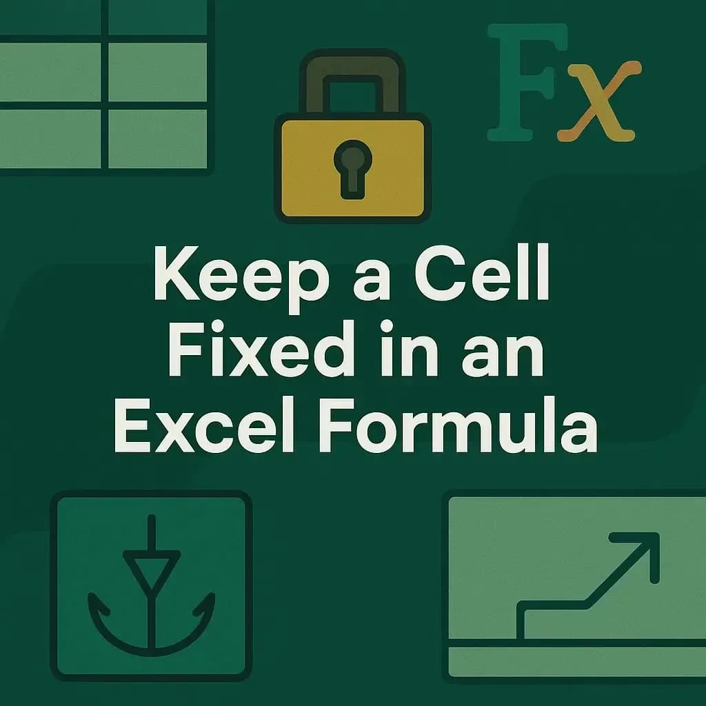 How to Keep a Cell Fixed in an Excel Formula (2 Simple Ways)