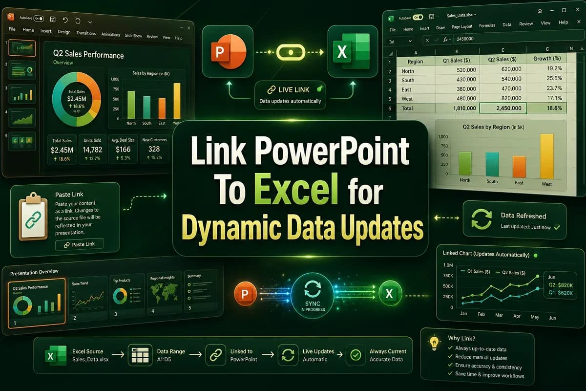 How to Link PowerPoint to Excel for Dynamic Data Updates
