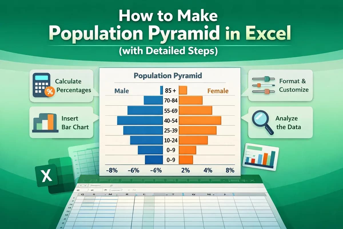 How to Make a Population Pyramid in Excel (with Detailed Steps)