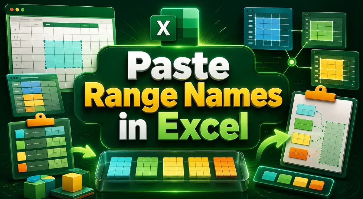 How to Paste Range Names in Excel (3 Simple Tricks)