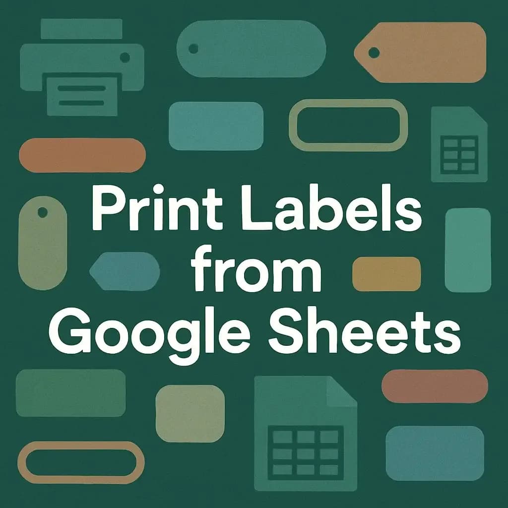 How to Print Labels from Google Sheets (3 Quick Methods)