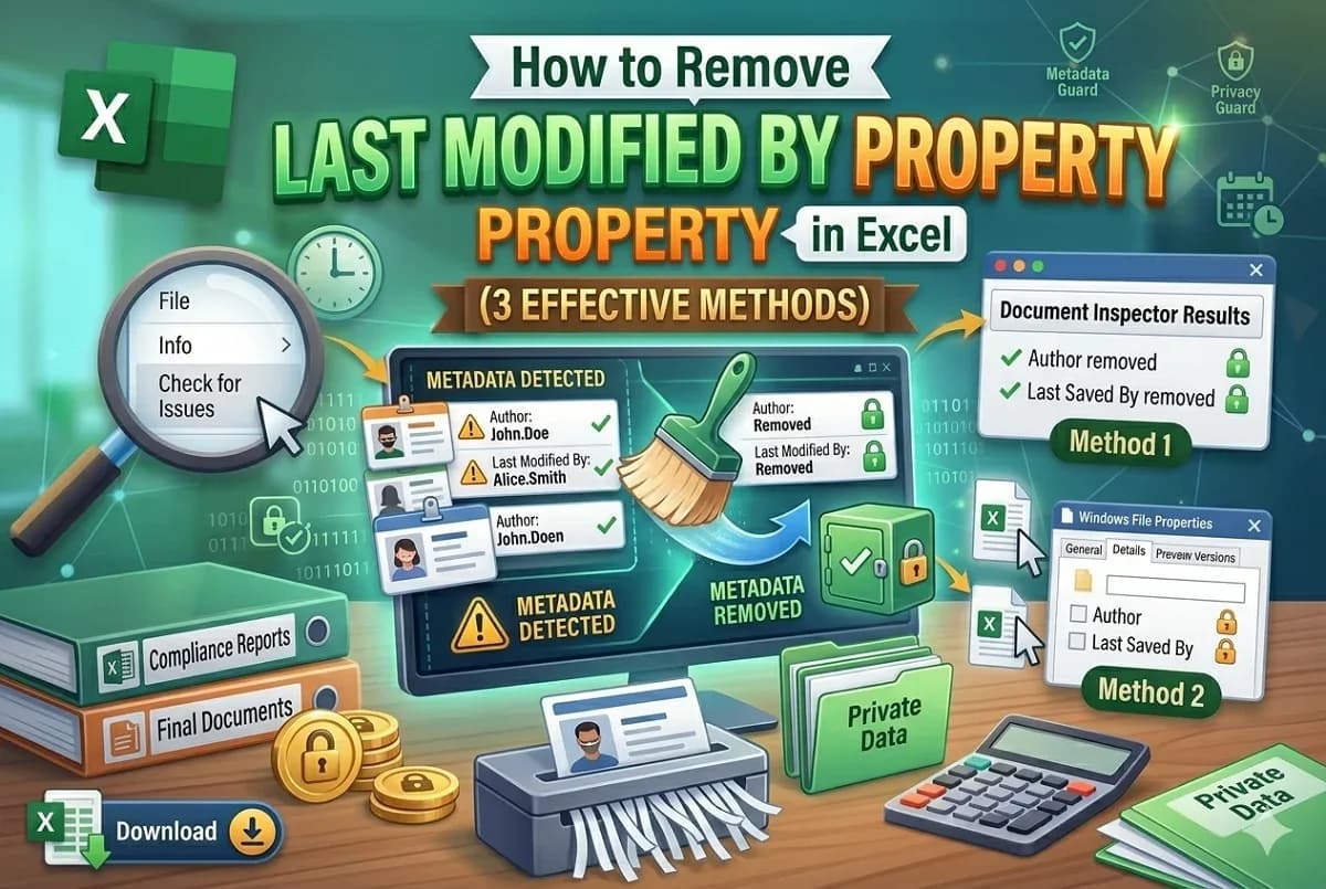 How to Remove 'Last Modified By' Property in Excel