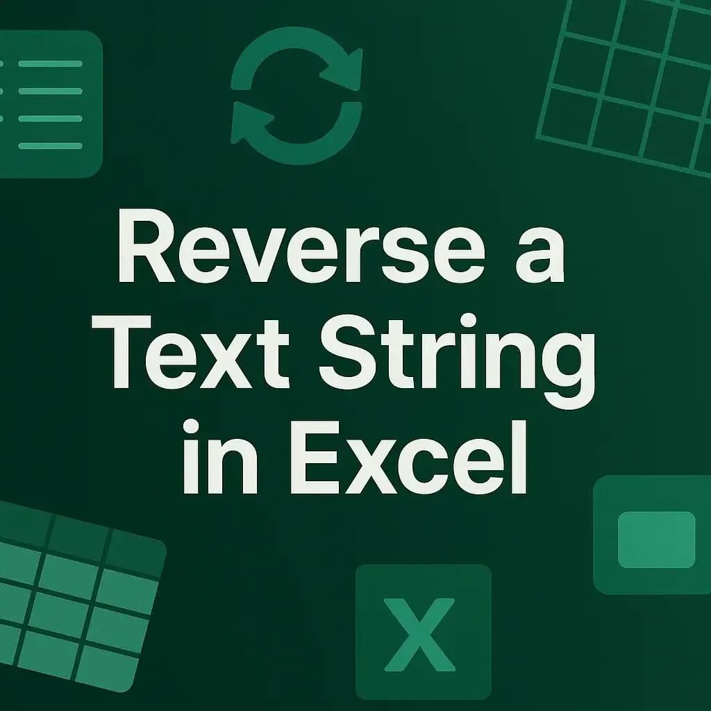 How to Reverse a Text String in Excel (4 Suitable Ways)