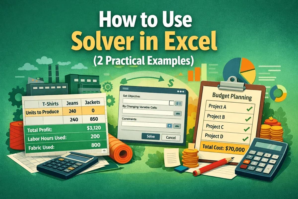 How to Use Solver in Excel (2 Practical Examples)