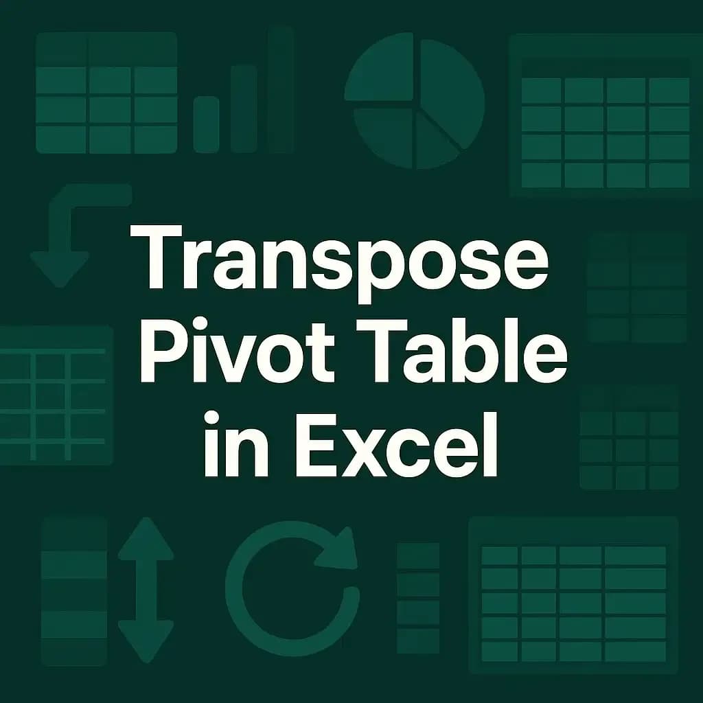 How to Transpose Pivot Table in Excel (3 Simple Methods)