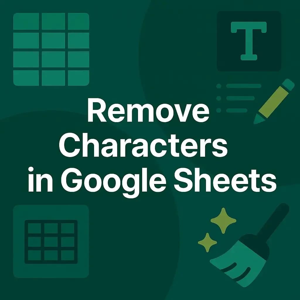 How to Remove Characters in Google Sheets