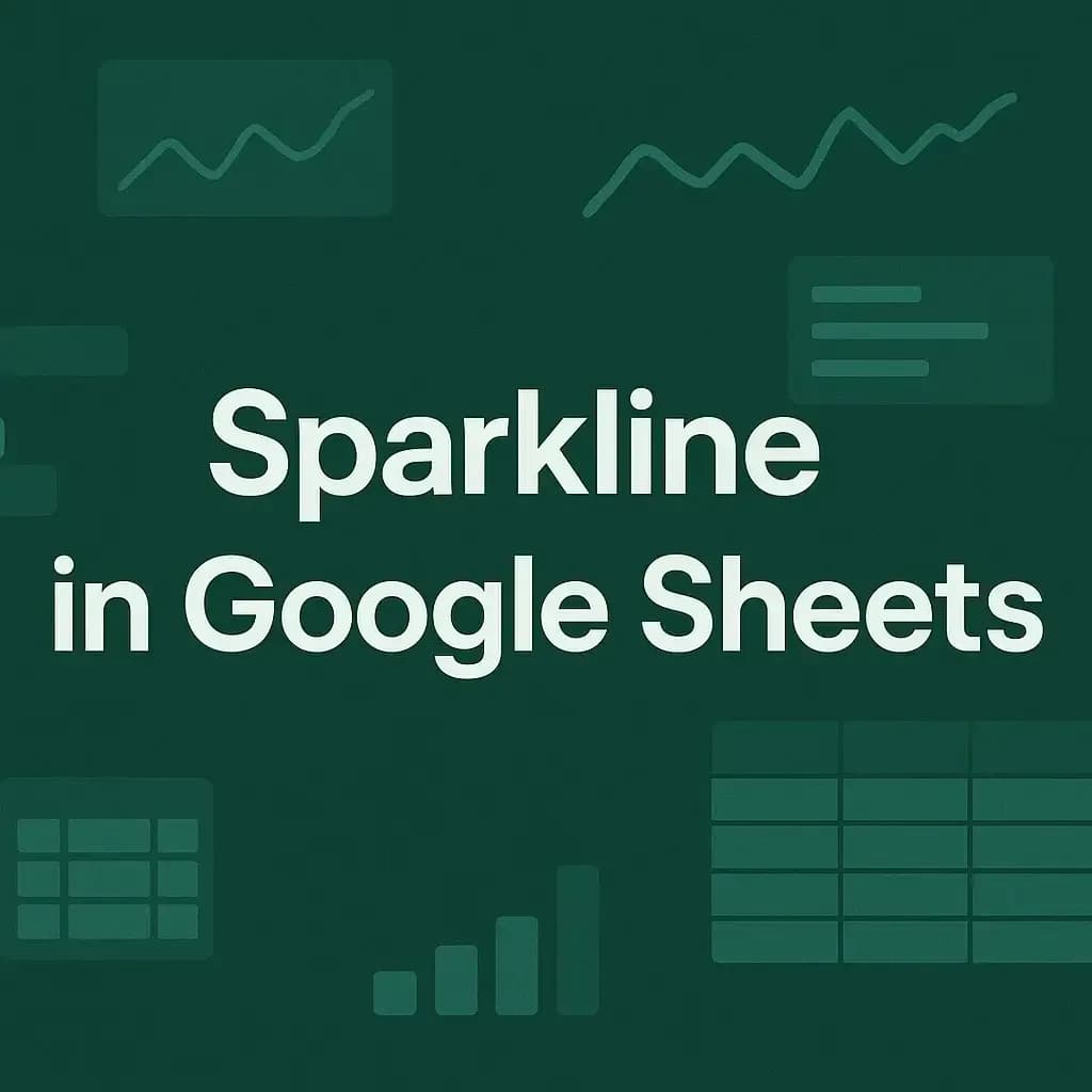How to Create and Customize Sparkline in Google Sheets
