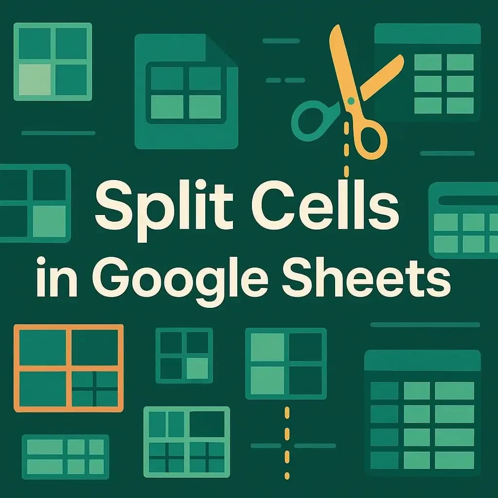 How to Split Cells in Google Sheets