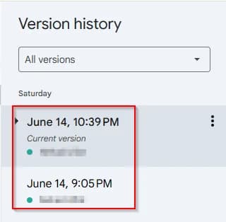 How to Work with Version History in Google Sheets