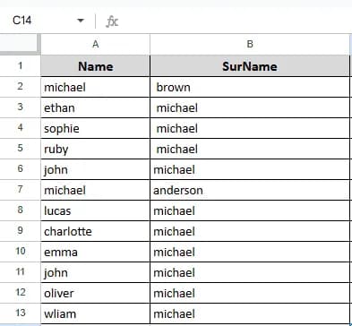 Merging Cells in Google Sheets