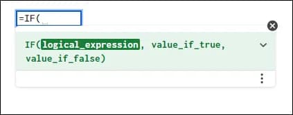 IF Function in Google Sheets