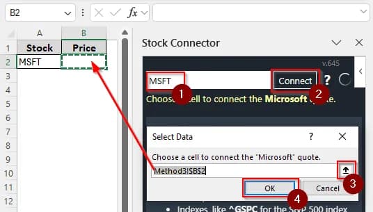 Making Use of the Stock Connector Add-In