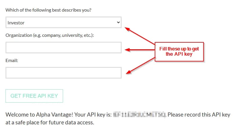 Using VBA and the Alpha Vantage API