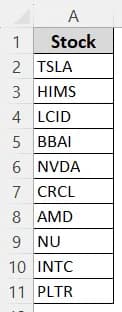 Using the Excel Data Conversion