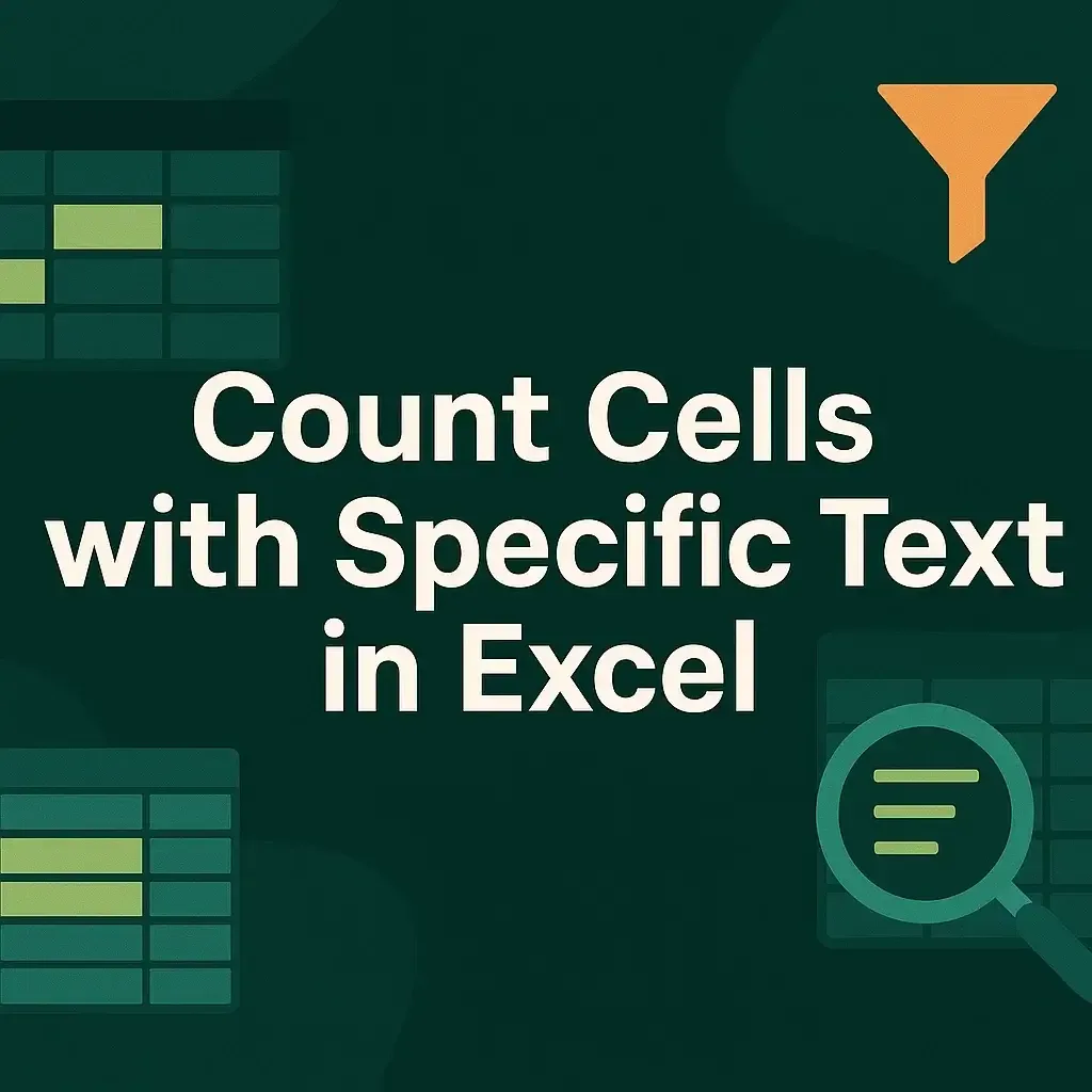 How to Count Cells with Specific Text in Excel (7 Easy Ways)