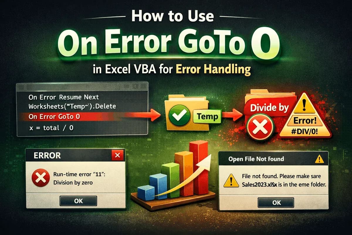 How to Use On Error GoTo 0 in Excel VBA for Error Handling