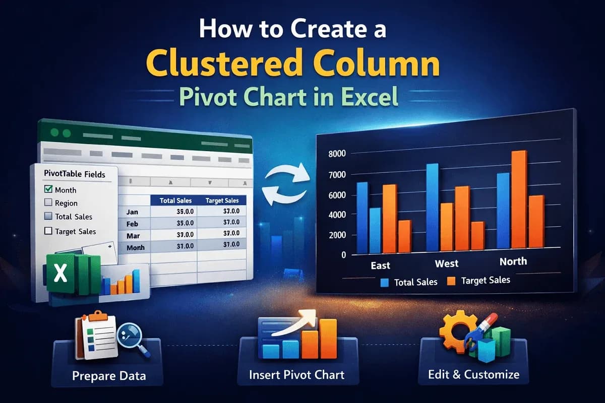 How to Create a Clustered Column Pivot Chart in Excel